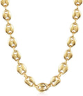 ciunofor gold plated chain necklace for women, two-tone, main product view