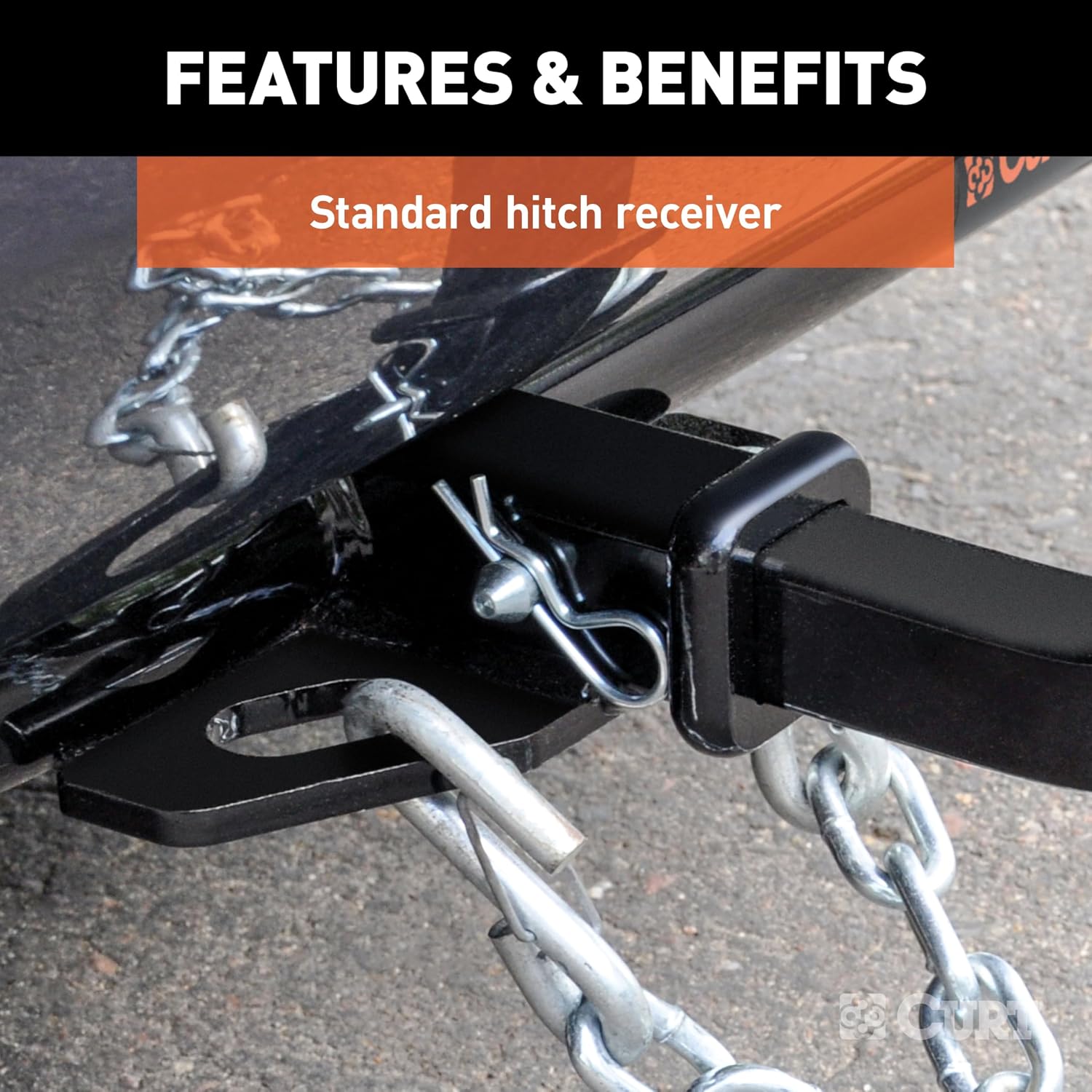 CURT 11683 Class 1 Trailer Hitch, 1-1/4-Inch Receiver, Compatible with Select Camry