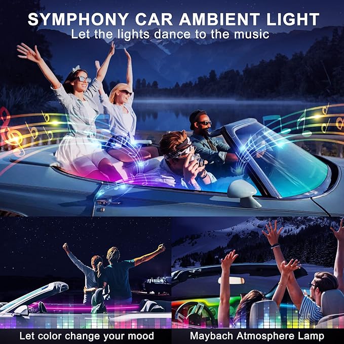 Dreamcolor Acrylic Interior Car LED Strip Light - Image 7