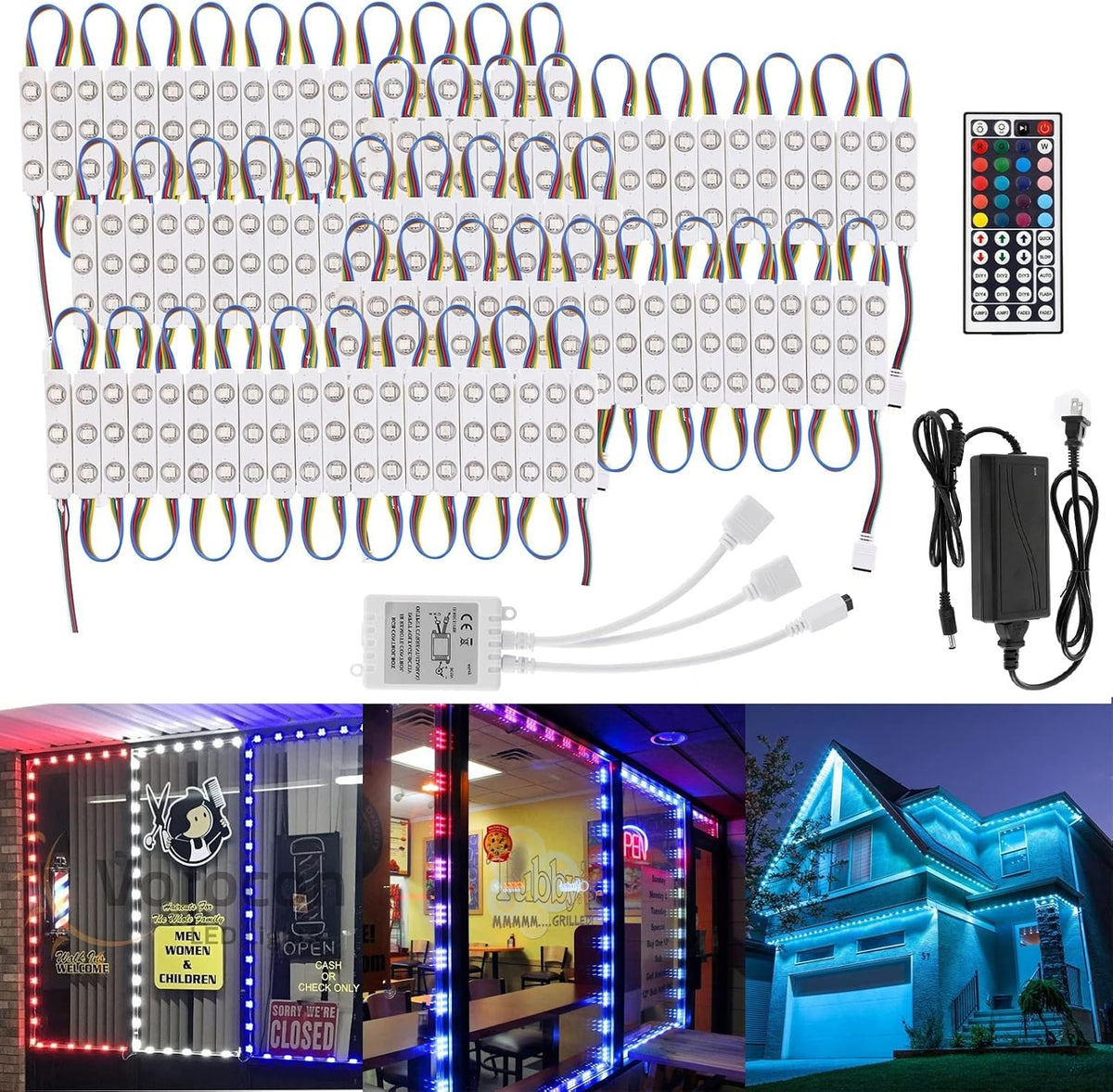 wichemi storefront led lights window lights led lights, main product view