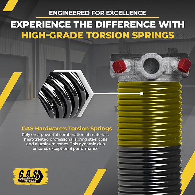 Garage Door Torsion Spring 250x1.75x39 Includes 1” Steel Bearing, Non-Slip - Image 6