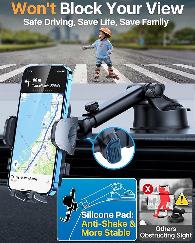 2025 Ultimate Car Phone Mount【98+LBS Strongest Suction & Military-Grade】【Patent - Image 4