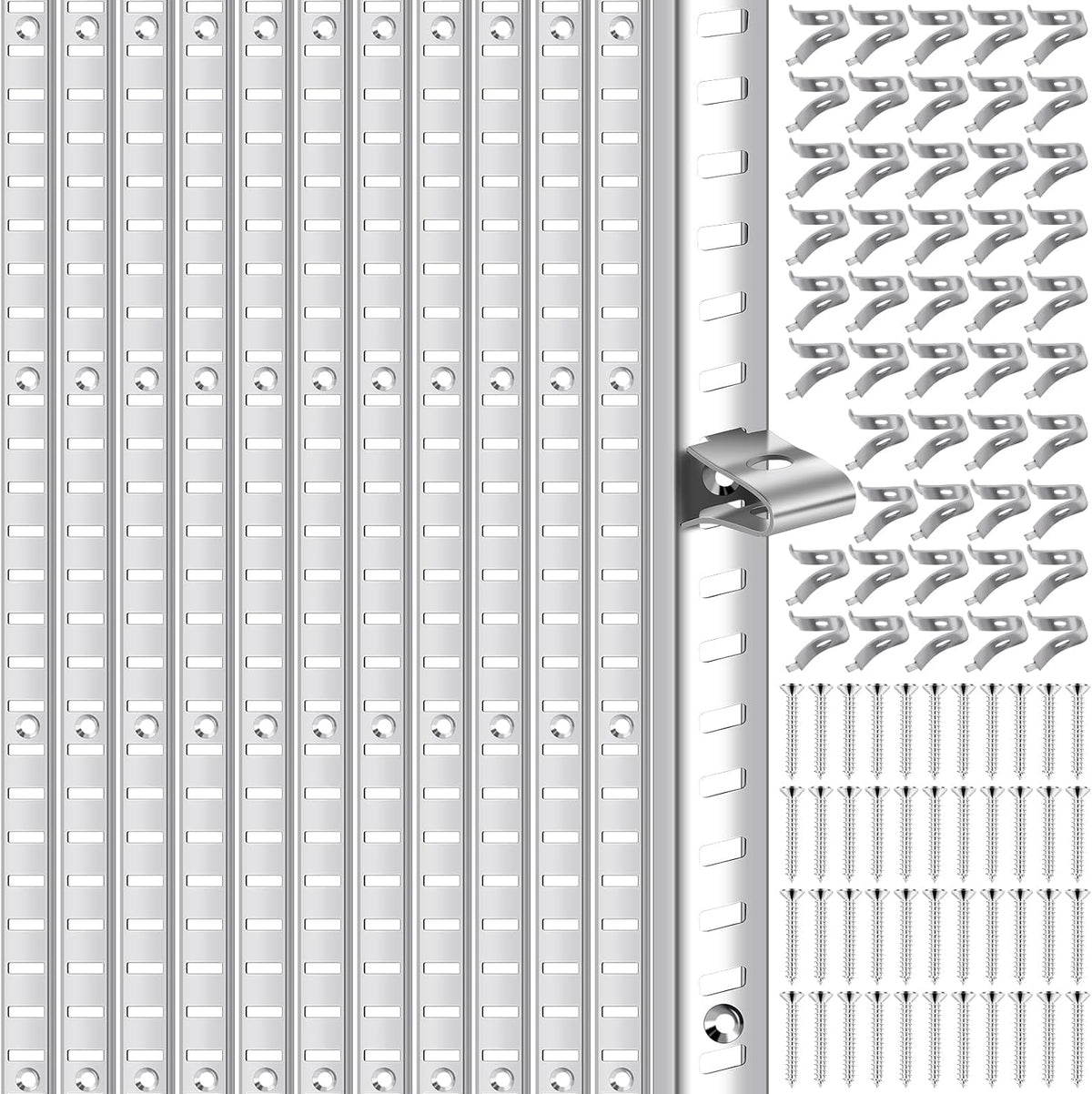 36 inch shelf pilaster adjustable shelf track and, main product view