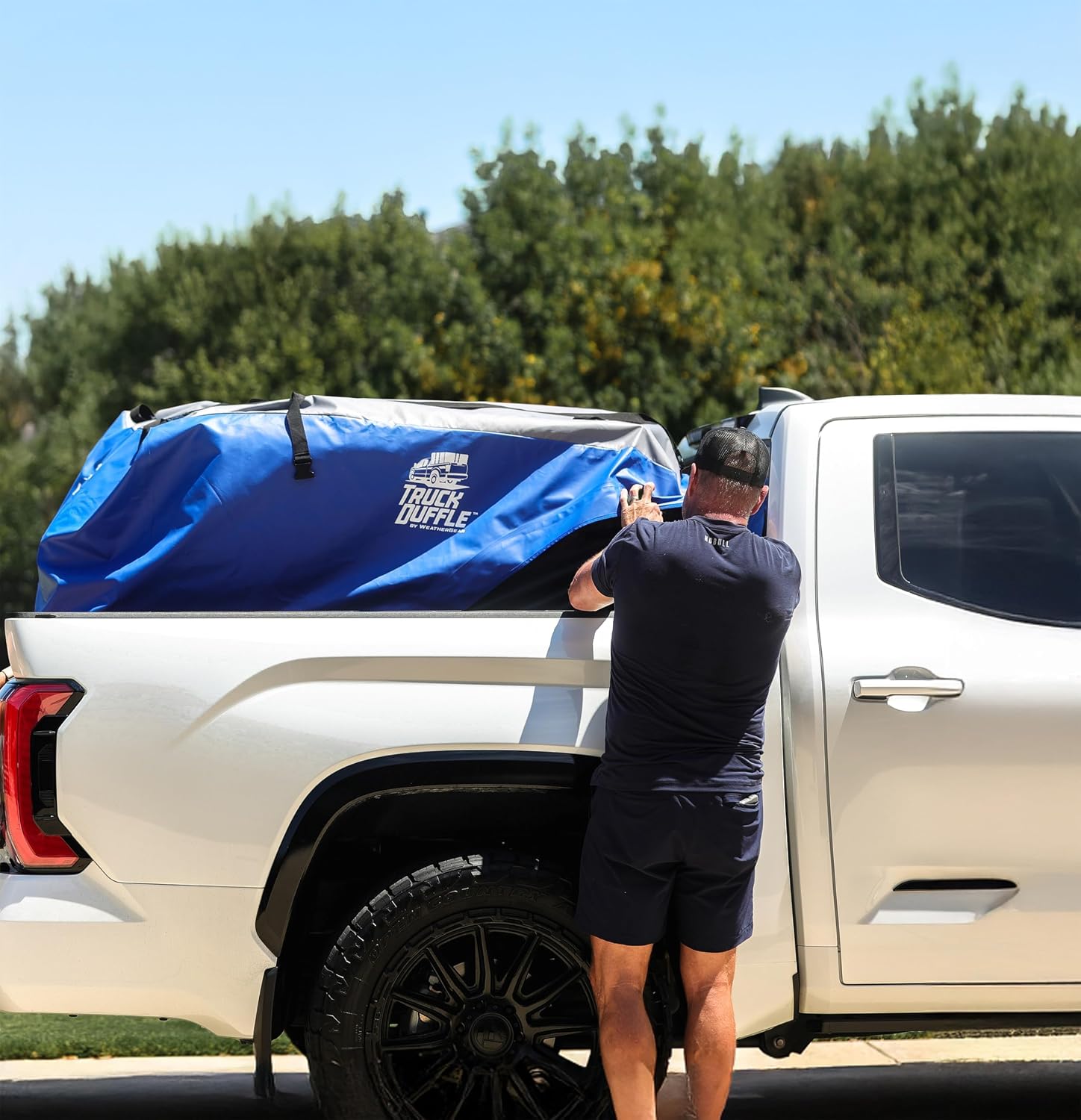TruckDuffle Truck Bed Storage Bag – Expands Up to 85 Cu Ft – Weatherproof Cargo Organizer – Waterproof Heavy-Duty Soft-Shell Material – Alternative to Tonneau Cover – Fits Compact to Heavy Duty Beds