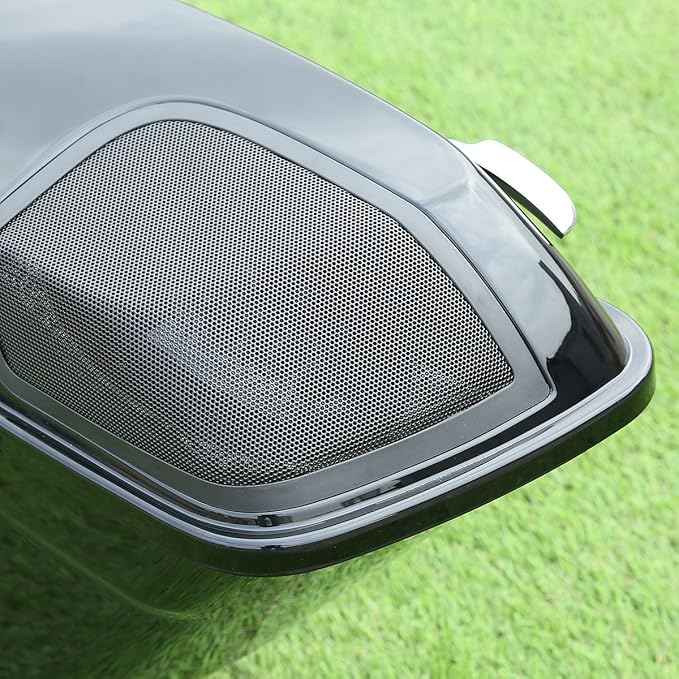 XFMT 5 Inch Stretched Extended Saddlebags W/5"x7" Speaker Grill - Image 5
