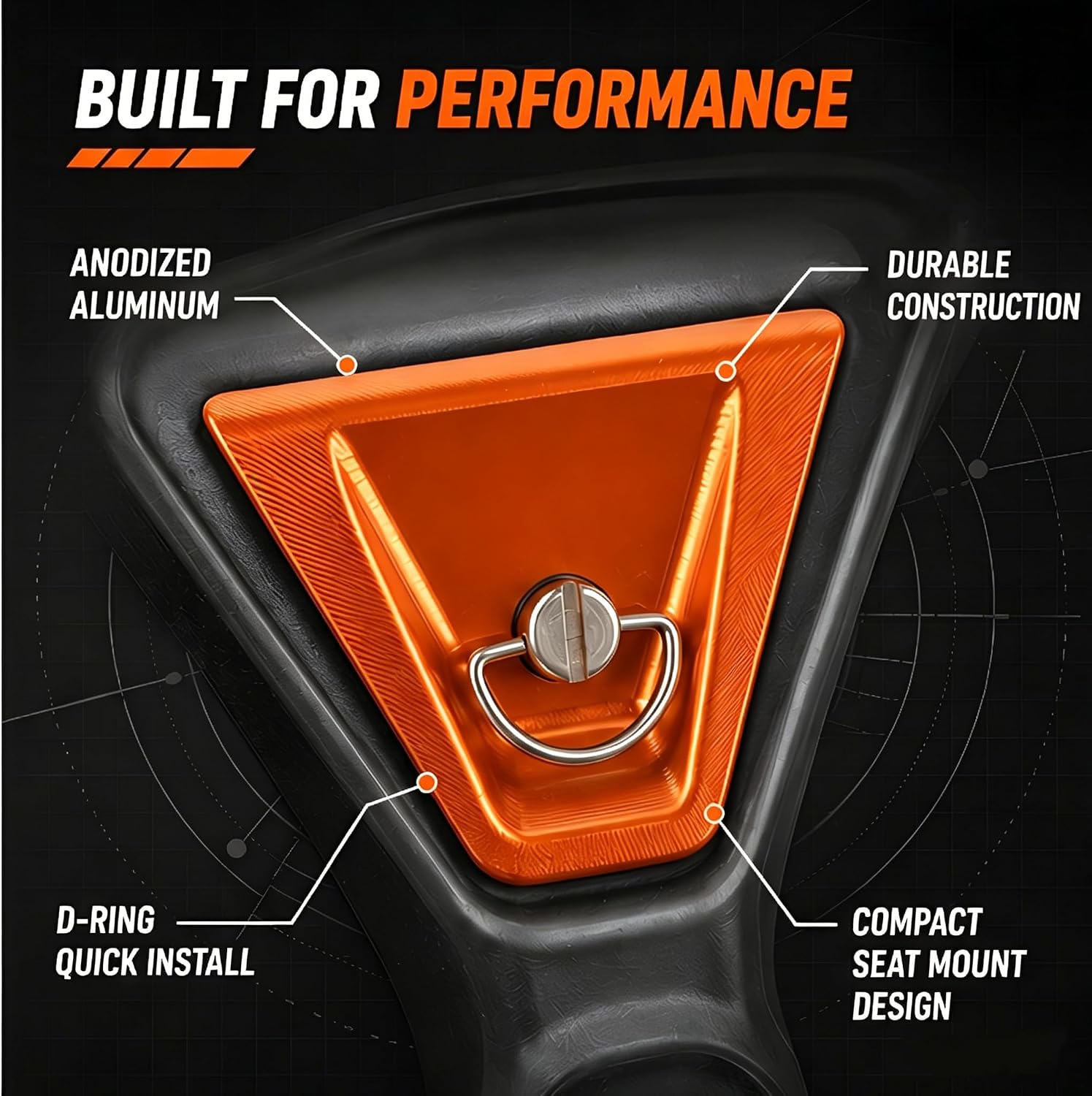 2023-2026 Quick Release Seat Bolt Kit, Front Seat Mount Cover Kit Orange for KTM SX SXF XC XCF XCW XCF-W XW-F 125 150 250 300 350 450 500 EXC EXCF