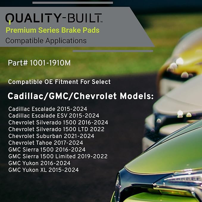 Premium Semi-Metallic Front Brake Pads Compatible - Image 3