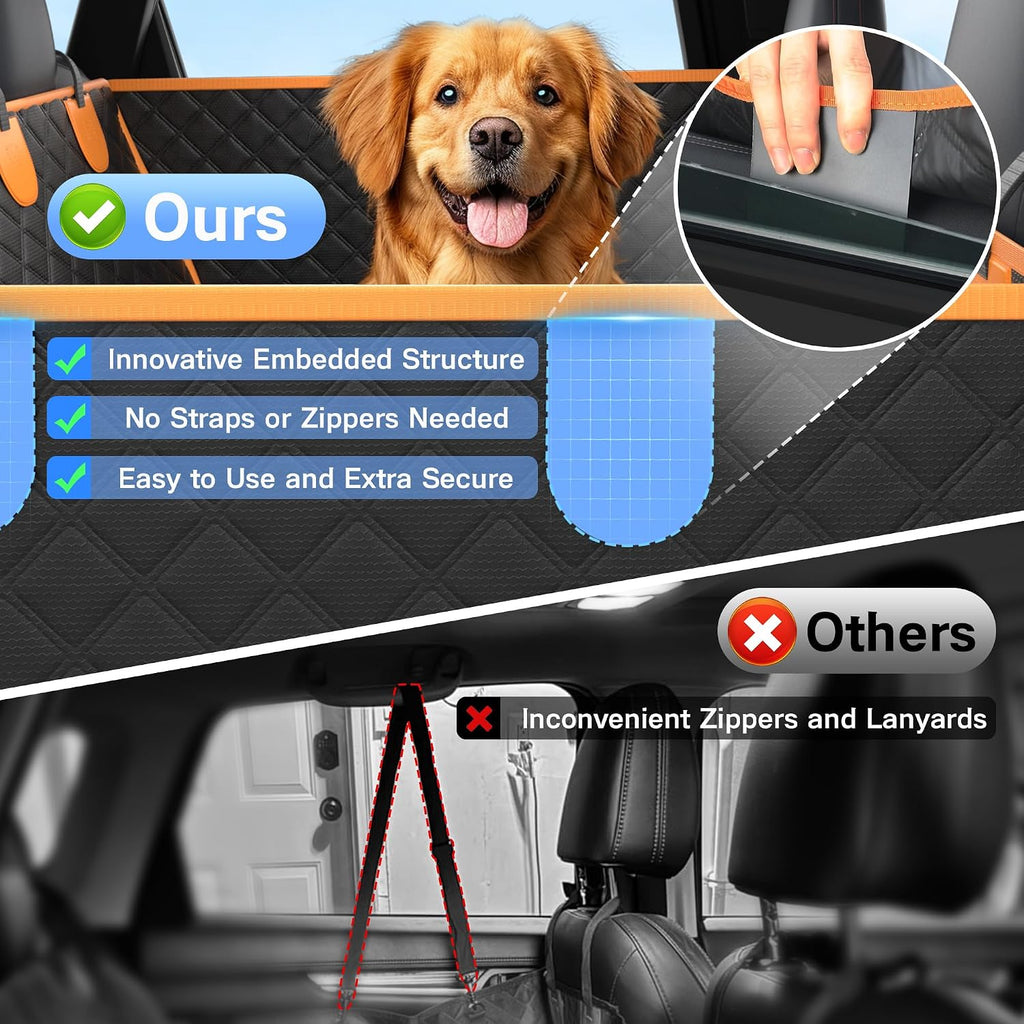 twesync dog seat cover for back seat, hard, view 9