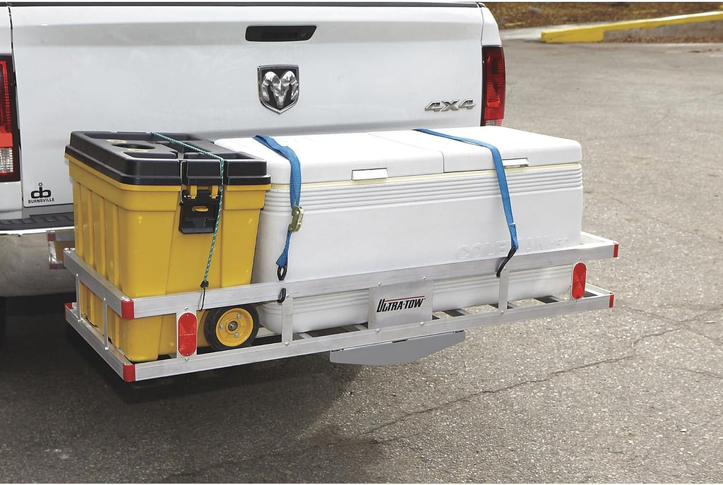 Ultra-Tow Aluminum Hitch Cargo Carrier - 500-Lb. Capacity, Silver, 60in. x 22.5in. x 8in.H
