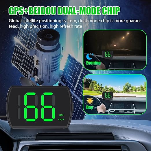 GPS Digital Speedometer for Car MPH, Universal HUD Speed Meter - Image 4