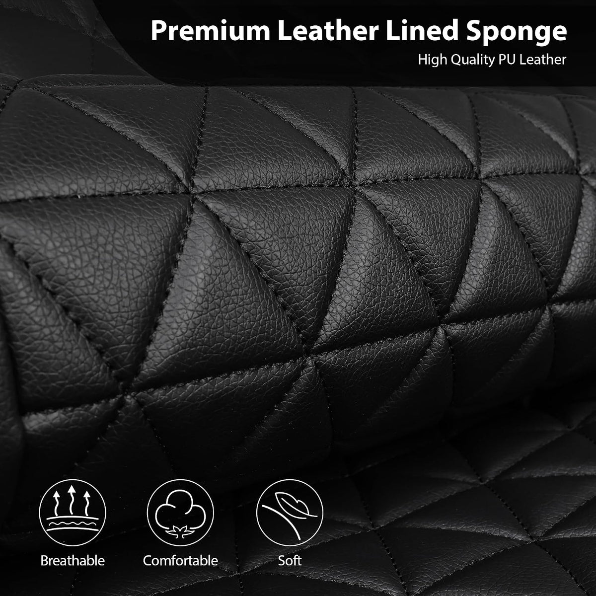 car pass bling diamond leather car seat covers, side view