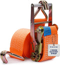 Heavy Duty 4 Inch x 30 Ft Ratchet Straps