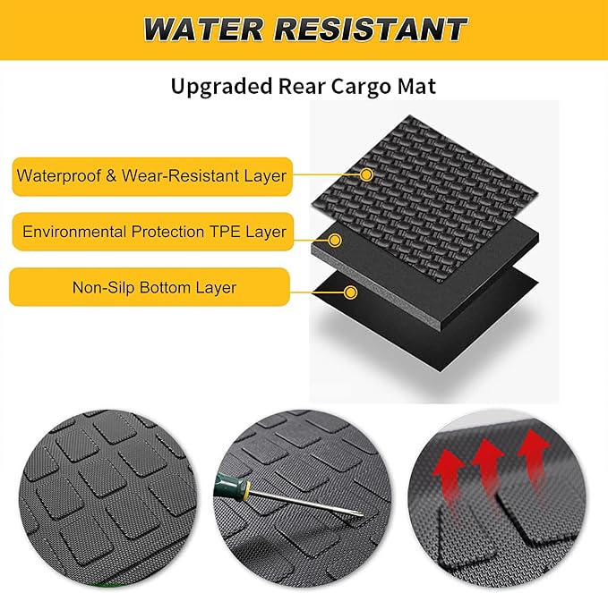 Cargo Liner & Backrest Mat Fit for Honda HR-V HRV 2016-2022 AWD: Cargo Mat - Image 7