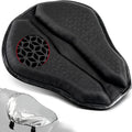 Amazicha Motorcycle Seat Cushion with Sunshade Cover, Motorcycle Gel Seat Pad Large 3D-Honeycomb Structure TPE Shock Absorption and Breathable for Long Rides