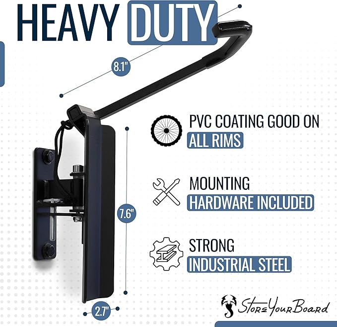 StoreYourBoard Bike Swivel Rack – Wall Mounted Garage Bike Storage, Vertical - Image 6