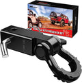 Nilight Shackle Hitch Receiver 2Inch 45000 LBs Breaking Strength 3/4" D Ring w/Trailer Pin Heavy Duty Solid Recovery Towing Kit for Trucks Jeeps Off-Road