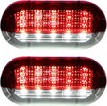 1 Pair LED Courtesy Door Light for for VW Beetle 1998-2005 for VW Beetle Cabriolet 2003-2005 White & Red Courtesy Projector Under Door Warming Lamps
