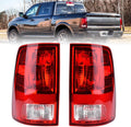 Tail Light Halogen Type Compatible With 2009-2018 Dodge Ram 1500 2500 3500 | NON-LED Model,with Bulbs,Driver and Passenger Side,Taillight Rear Lamp Assembly,55277415AD,55277414AE
