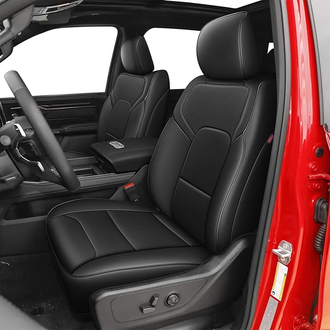 Custom Fit Seat Covers for Dodge RAM 1500 2019 2020 2021 2022 2023 2024 2025 by AOMSAZTO