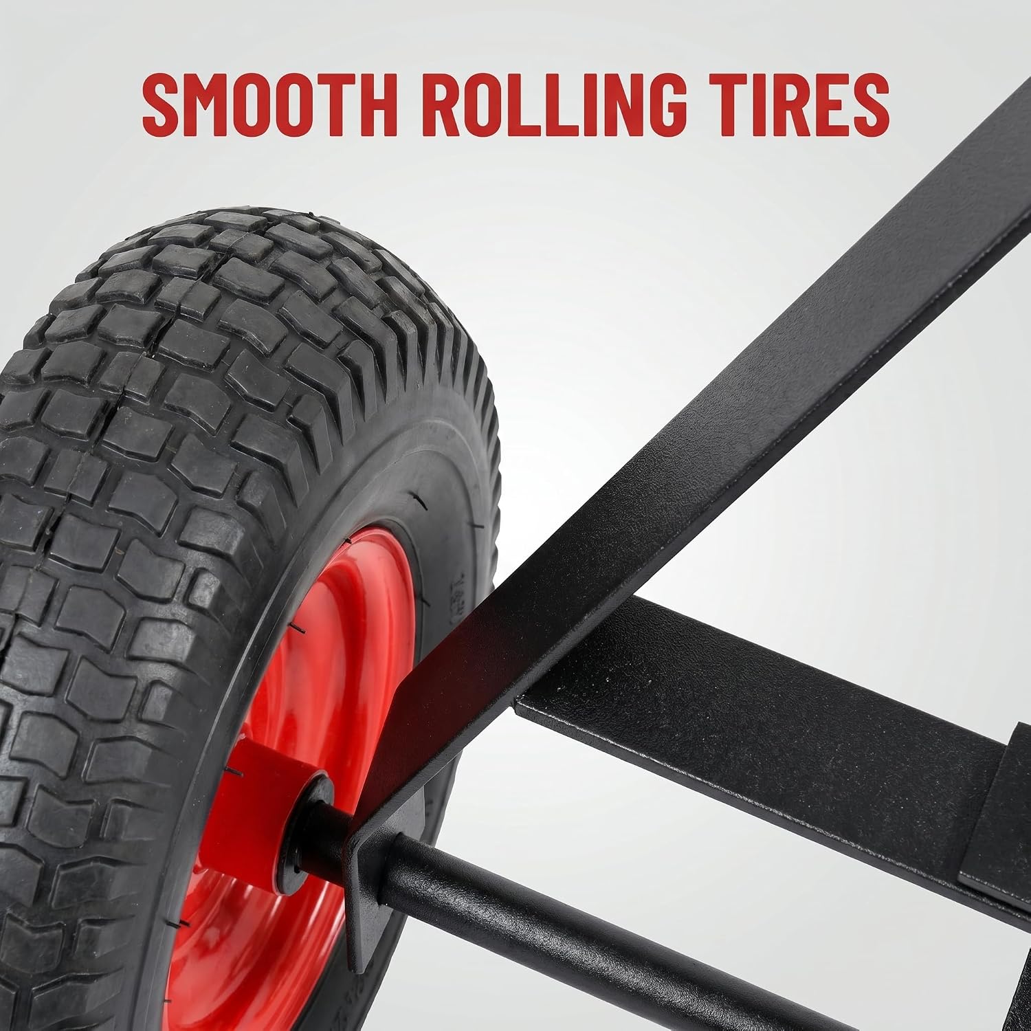 Steel Trailer Dolly 2in Ball 600lb Capacity for Car RV Boat Camping with 13in Pneumatic Tires