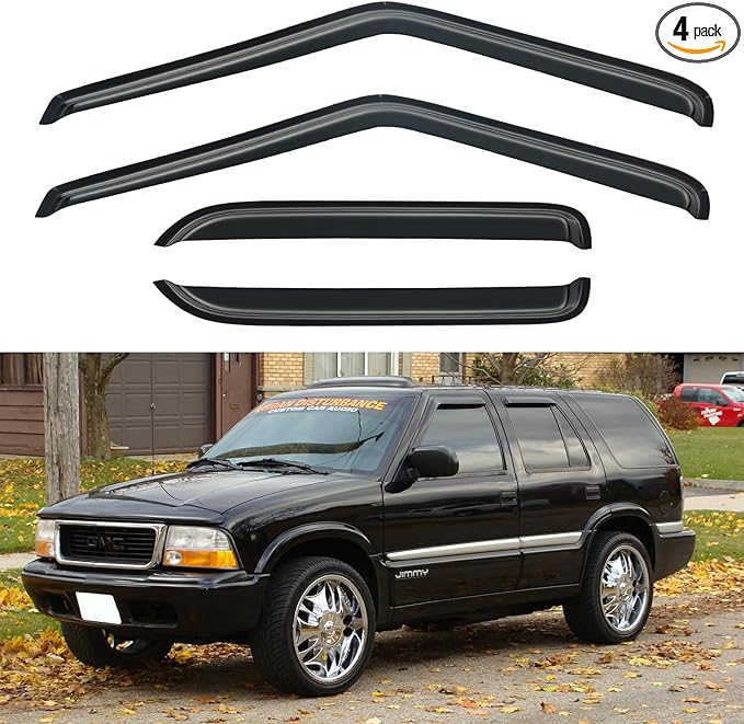 Window Visors Rain Guards Shield by YQAUTEC