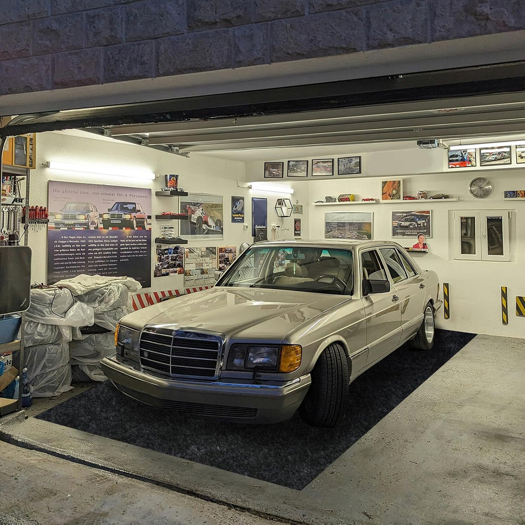 7.5'x 20' Garage Floor Mat & Oil Spill Mat, Heavy Duty Under Car Mat