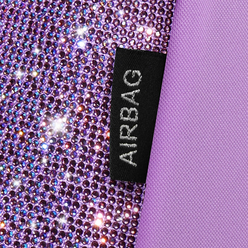 car pass light purple bling diamond leather car, view 9