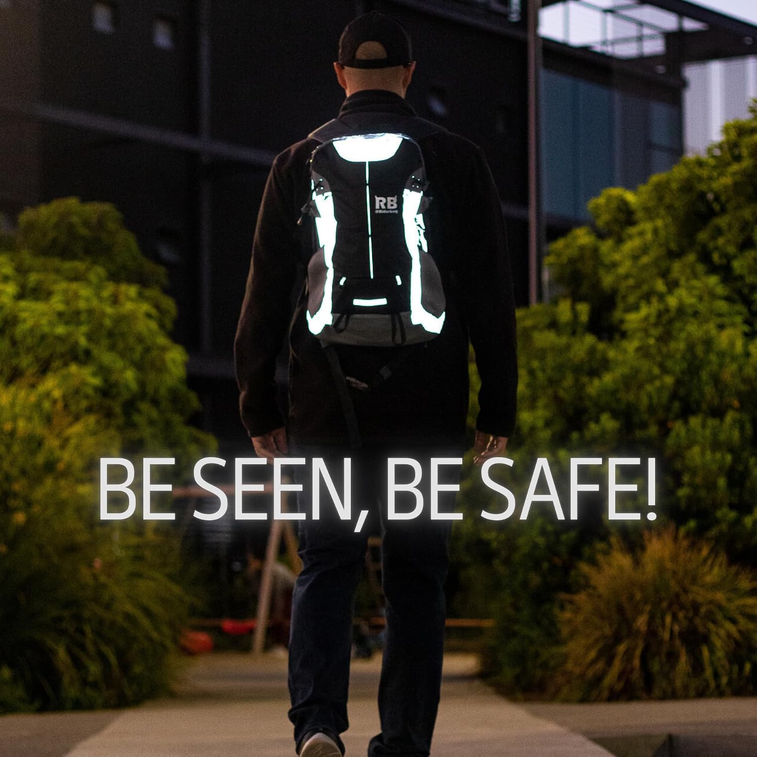 riderbag Reflective Motorcycle Backpack, Hi Viz Commuter Riding Bag | Designed by Riders for Everyday Rides with Laptop Compartment and Helmet Net. Built to Help You Be Seen.