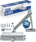 automatic door closer (silver), fs-1306 residential hydraulic auto, main product view