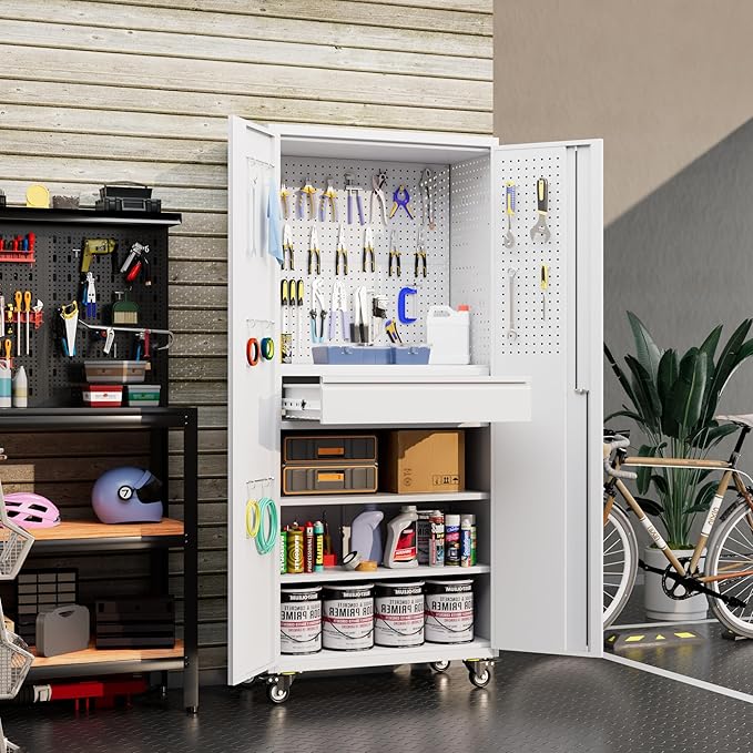 71" Metal Garage Storage Cabinet - Image 2