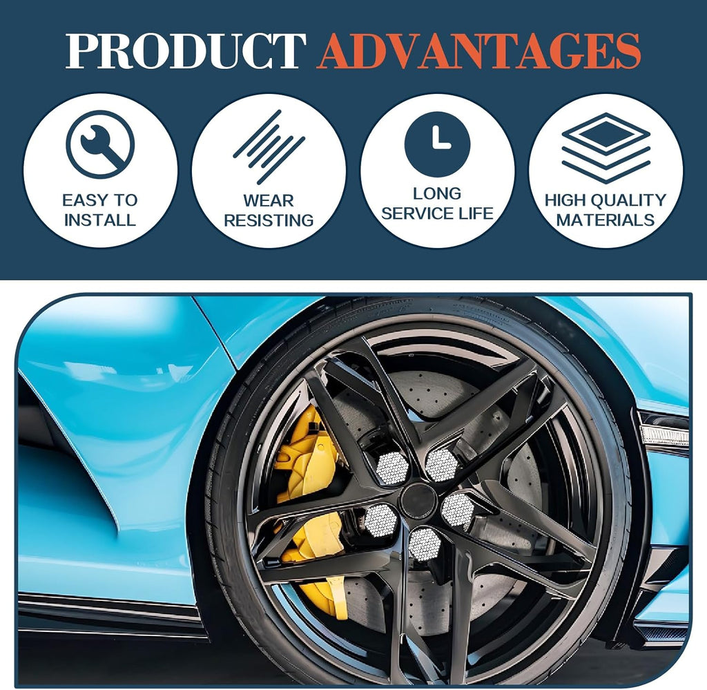 20 Pack Durable Anti-Theft Lug Nut Covers (19mm/0.75in) Universal Wheel Hub Bolt Caps with Removal Tool Automotive Decoration Accessories for Most Cars Diamonds White
