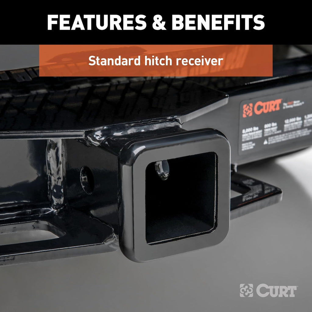 CURT 13607 Class 3 Trailer Hitch, 2-Inch Receiver, Compatible with Select Ranger
