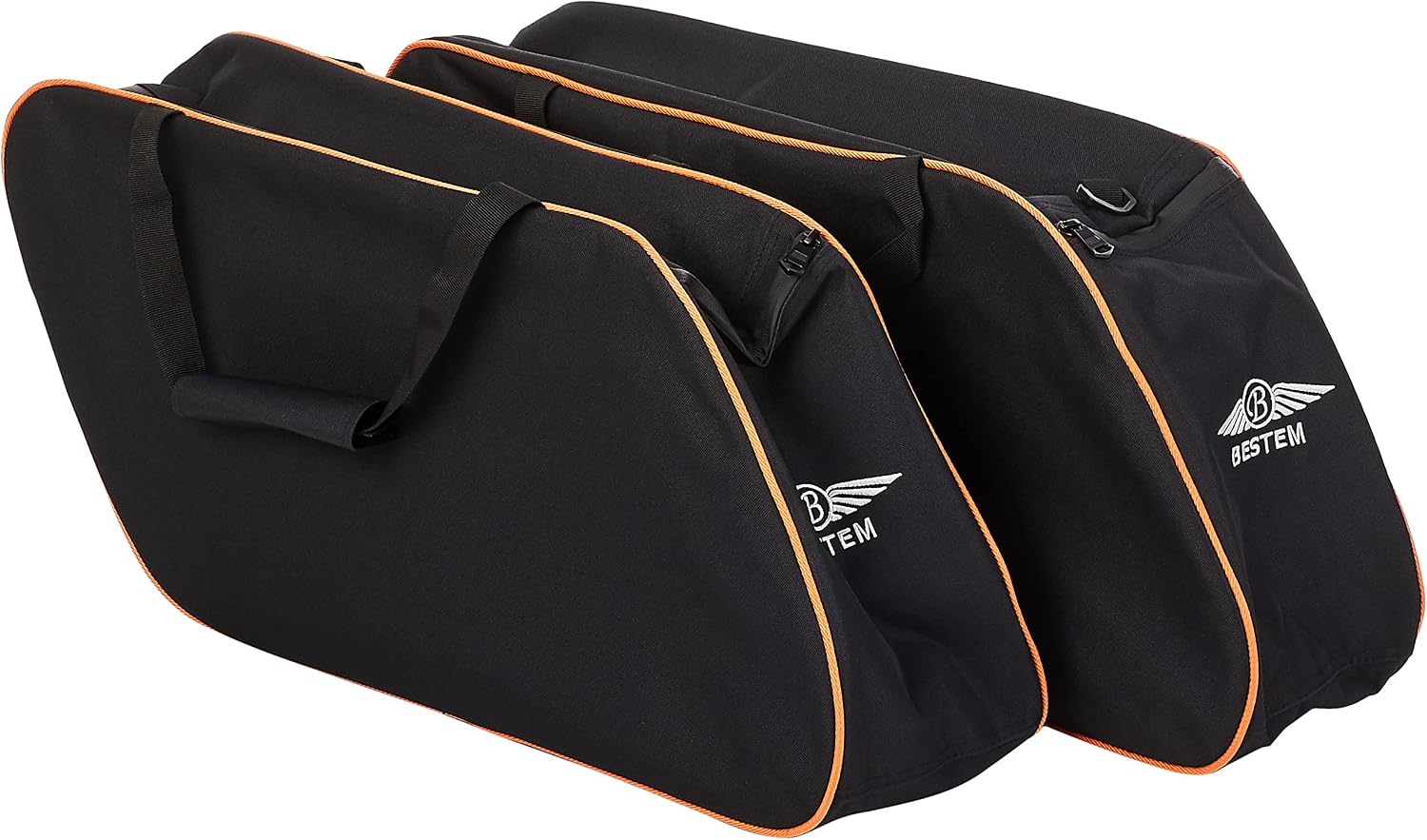 Bestem LGHD-GLIDE-SDL-R Hard Saddlebag Side Case Liners with Red Piping for Harley Davidson Glide / Road King, Pair