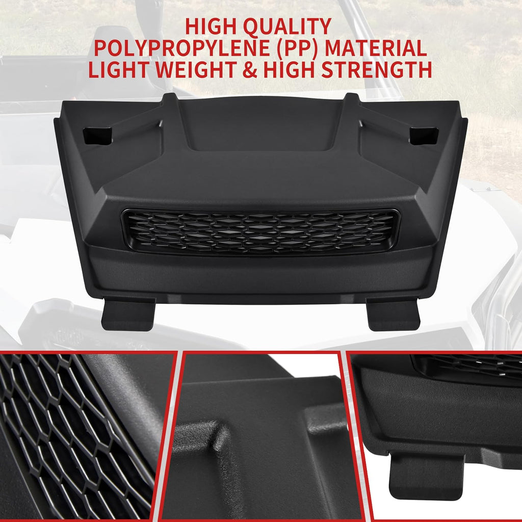 Front Turbo Hood Scoop for Polaris RZR XP 1000/XP4 1000 2024-2025 Accessories, Black Sport Air Intake Kit with Large Vent, Fast Heat Dissipation Durable Polypropylene Material