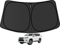 GX400 GX460 GX470 Customized Windshield Sun Shade for 2002-2023 2024 GX460 Front Window Sunshade Visor Protector Foldable Blocks UV Rays Keep Car Cooler Accessories