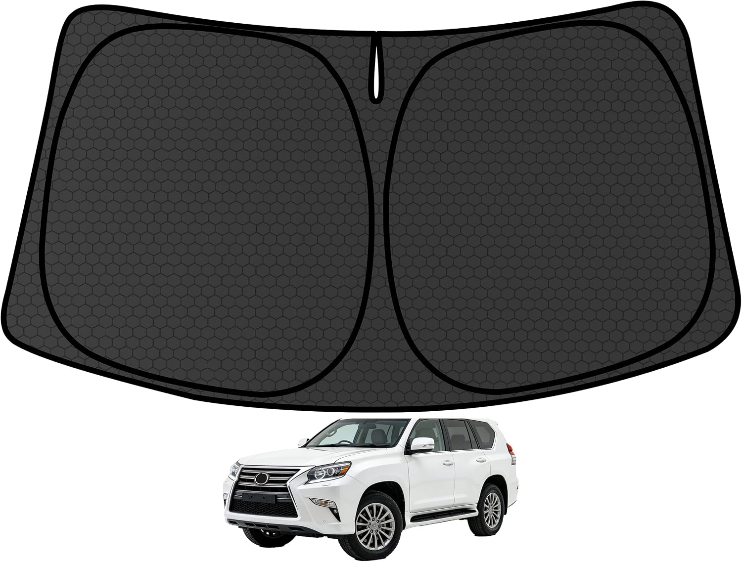 GX400 GX460 GX470 Customized Windshield Sun Shade for 2002-2023 2024 GX460 Front Window Sunshade Visor Protector Foldable Blocks UV Rays Keep Car Cooler Accessories