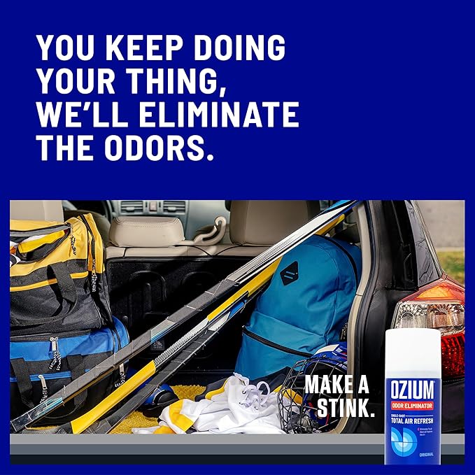 OZIUM Air Freshener Odor Eliminator, 2oz Single Shot Total Air Refresh & Car - Image 6