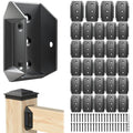 heavy-duty aluminum deck railing bracket connectors for 2x4, main product view