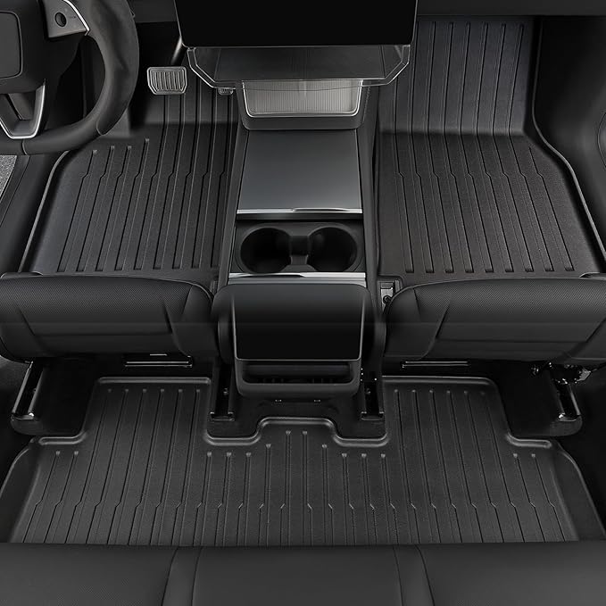 Floor Mats Set for 2025 2026 Tesla Model Y Juniper Accessories, Full Coverage - Image 4