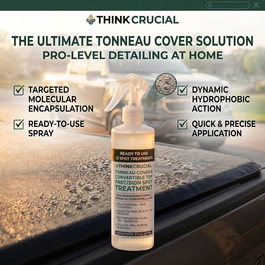 Think Crucial Bird Drop Sap Tar Remover for Tonneau Covers & Convertible Tops, 16 Treatments, 8oz