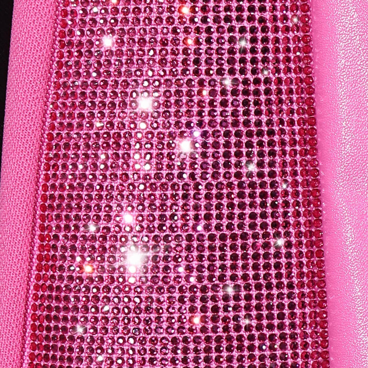 car pass hot pink bling diamond leather car, view 9