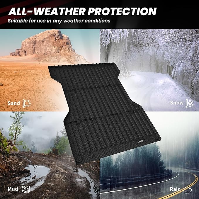 LASFIT Bed Mat for Toyota Tacoma 2023 2022 2021 2020 2019-2005 Truck Bed 6 ft - Image 5