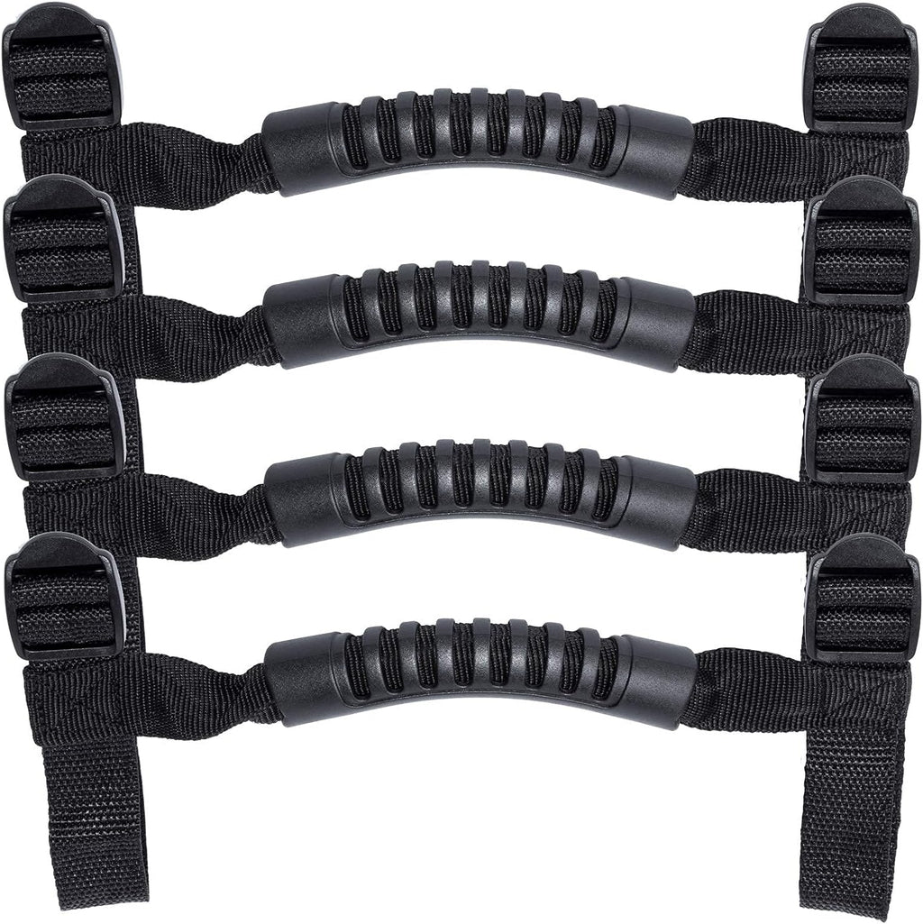 Danti 4 x Grab Handles Grip Handle For Jeep Wrangler YJ TJ JK JKU Sports Sahara Freedom Rubicon X & Unlimited X 2/4 door Roll Bar 1995-2016