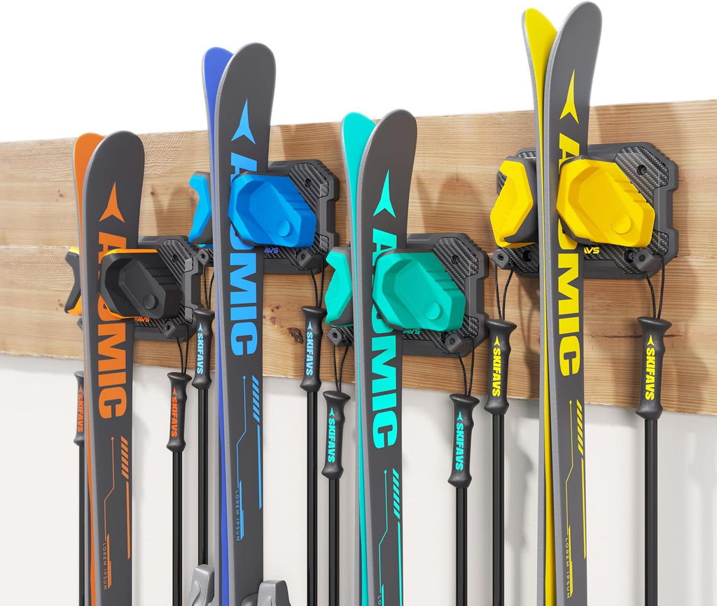 Ski & Snowboard Wall Rack for Garage