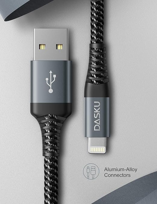 Lightning Cable 3ft 3Pack Nylon Braided iPhone Charger Cable Heavy Duty - Image 7