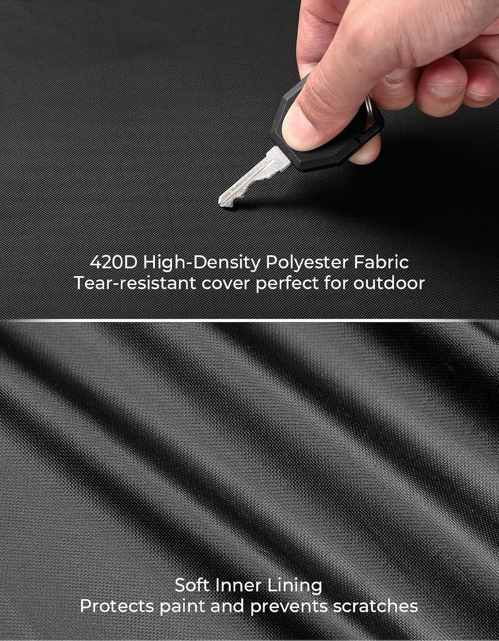 KEMIMOTO Heavy Duty 420D Motorcycle Cover Storage Bag Fit Waterproof Fit for Rebel300 500 1100 Sportster Iron 883 Shadow Vulcan S Boulevard S40 Outdoor All Weather Rain Snow Dust UV Cover & Lock Hole