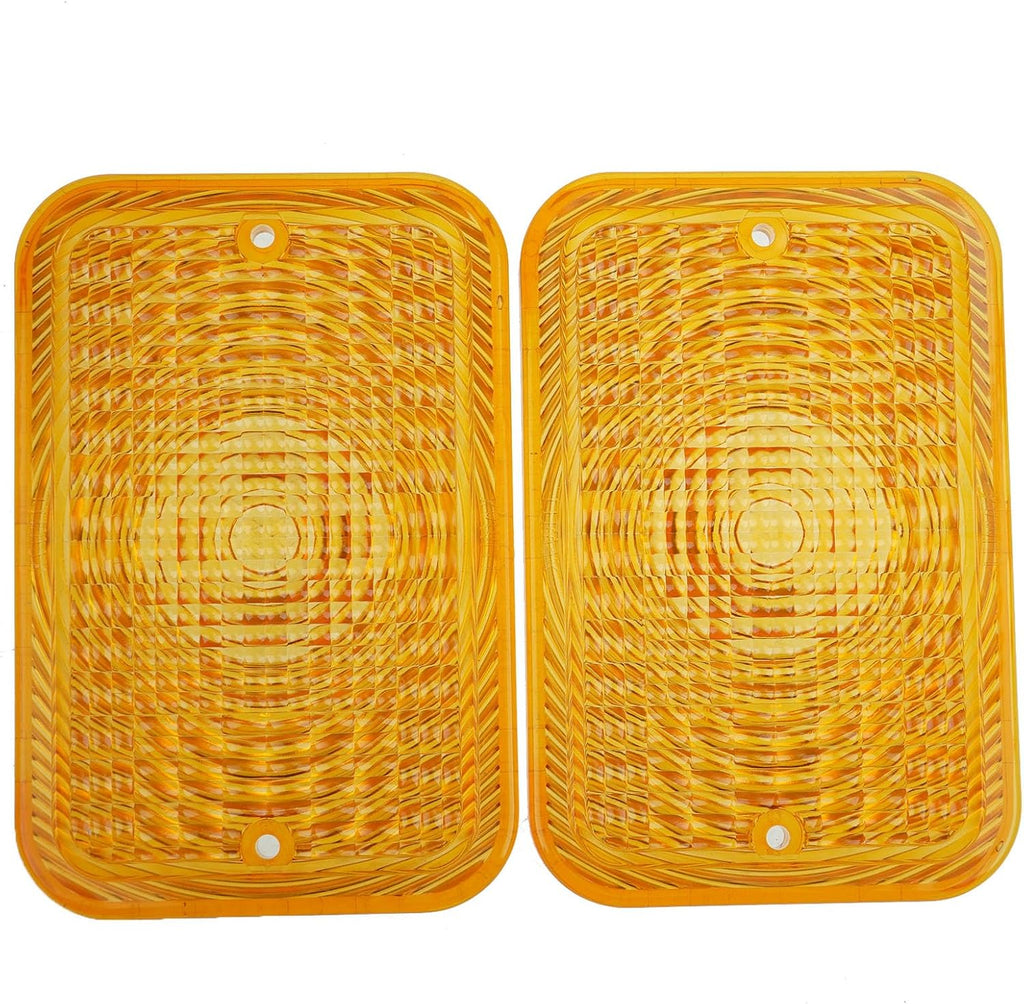 2PCS Amber Lens LVU18745 for John Deere Tractor 1023E 1025R 1026R | 2027R 2032R 3120 3203 3320 4105 4520 4600 5415 5425
