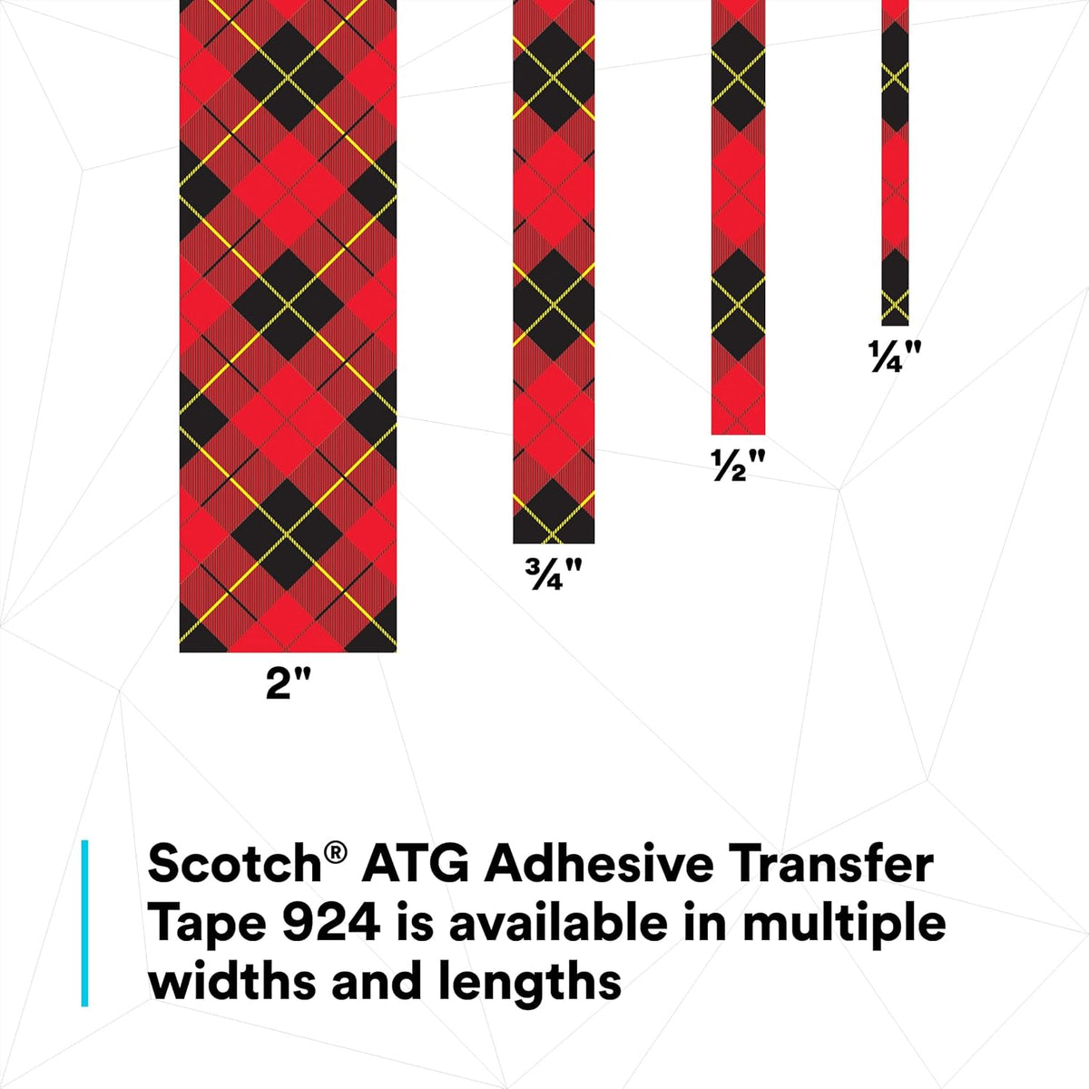 3m scotch atg adhesive transfer tape 924, clear, package contents