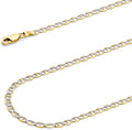 14k real yellow/two tone gold solid 7.5mm, 6.5mm, main product view