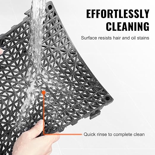 VEVOR Interlocking Tile 50PCS Black, Drainage Tiles 12" x 12" Splicing - Image 5
